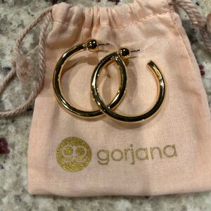 Gorjana Shiny Gold Hoop Earrings